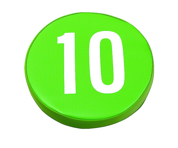 Sitzkissen Rund Zahlen 10tlg.