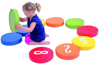 Sitzkissen Rund Zahlen 10tlg.