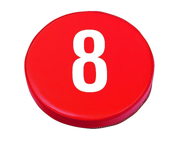 Sitzkissen Rund Zahlen 10tlg.