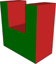 U-shaped stone / wheel holder