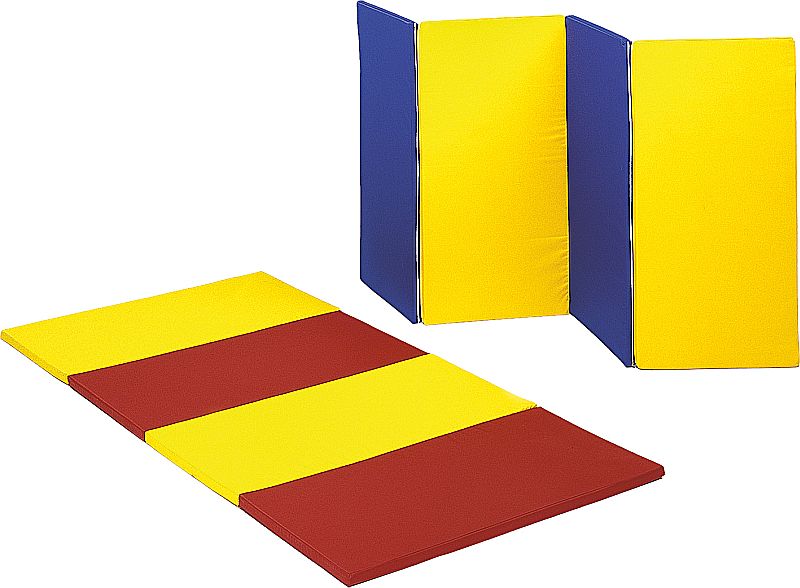 Folding gymnastics mat