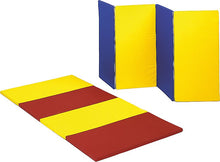 Folding gymnastics mat