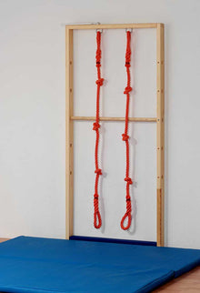 élément de corde d'escalade individuel et élément de barre horizontale