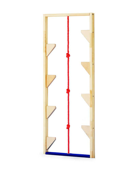 Élément unique de mur sur pilotis avec corde d'escalade