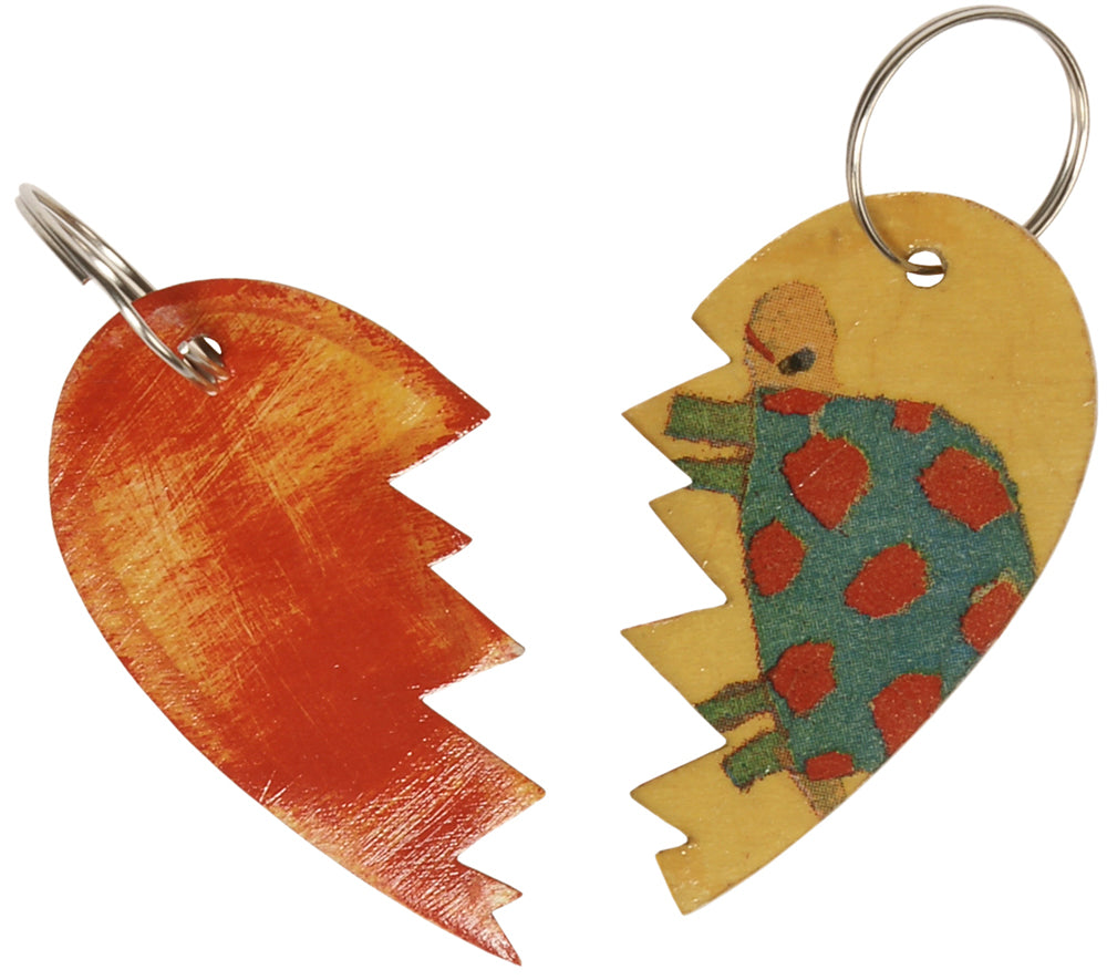 Schlüsselanhänger "Halbes Herz" 12er Set