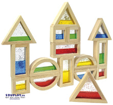 Blocks mit Glitter, 16 Teile