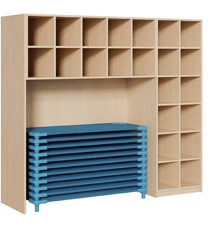 Regal für 15 Stapelliegen