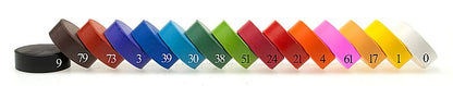 Ensemble de 6 pastilles aquarelle, blocs de couleur d= 55 mm