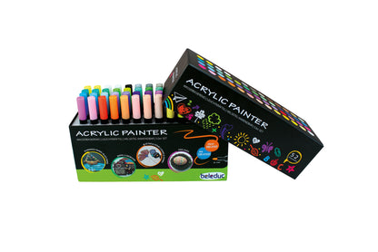 Acrylic colored pencils, 52 pieces.