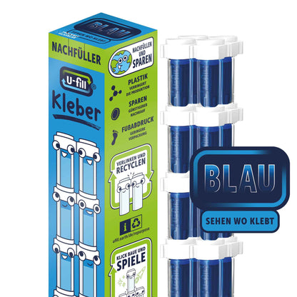 Recharges de bâtons de colle Blueline 21 g - 20 cartouches de colle