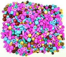 Holzperlen bunt, 250 g