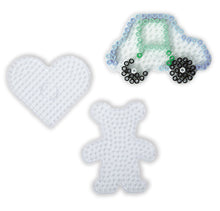 Bügelperlen XL Steckplatten Bär Auto Herz