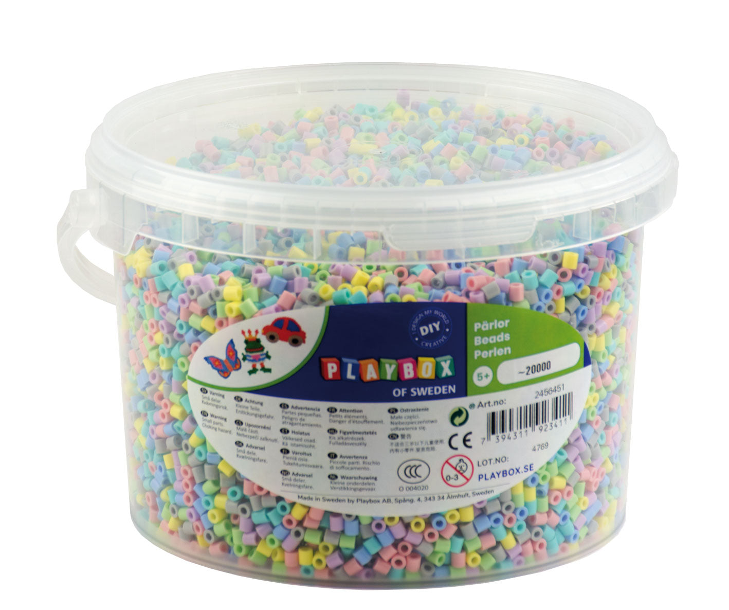 Bügelperlen Pastell  Kindergarten-Set