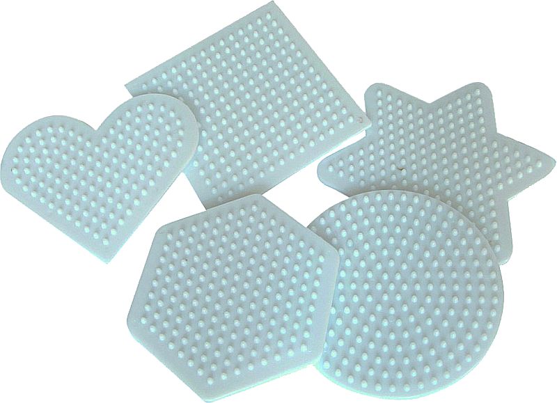 Bügelperlen Steckplatten 5er