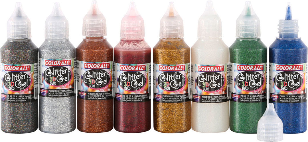 Colorall Glitterglue 8x50g