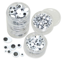 Wackelaugen 500 Stück gemischte Größen