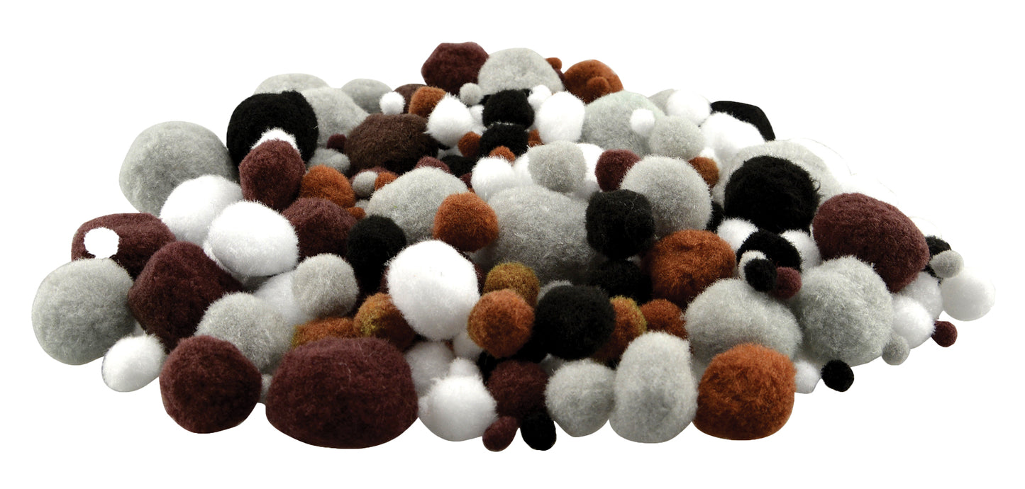 Pompons Erdtöne 300er