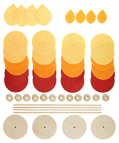 Filzkerze 4er, Bastelset