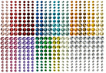 Schmucksteine selbstklebend, 480tlg.