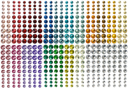 Schmucksteine selbstklebend, 480tlg.