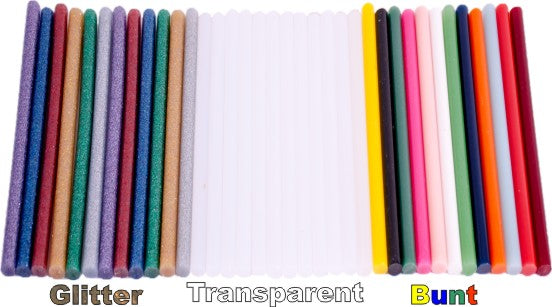 Klebesticks glitter Ø 7 mm 12 Stück