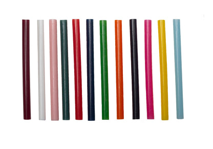 Assorted glue sticks, Ø 7 mm, 12 pieces