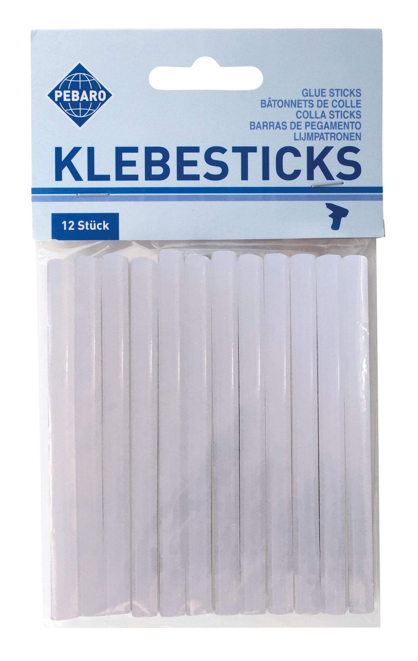 Klebesticks transparent Ø 7 mm 12 Stück