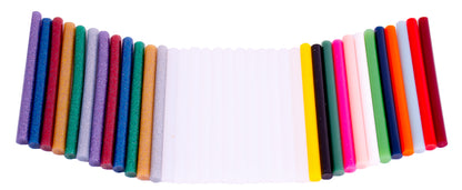 Assorted glue sticks, Ø 7 mm, 12 pieces