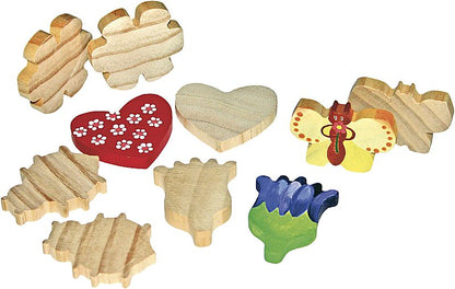 Figurines en bois pour la fête des mères, 2 x 5 modèles