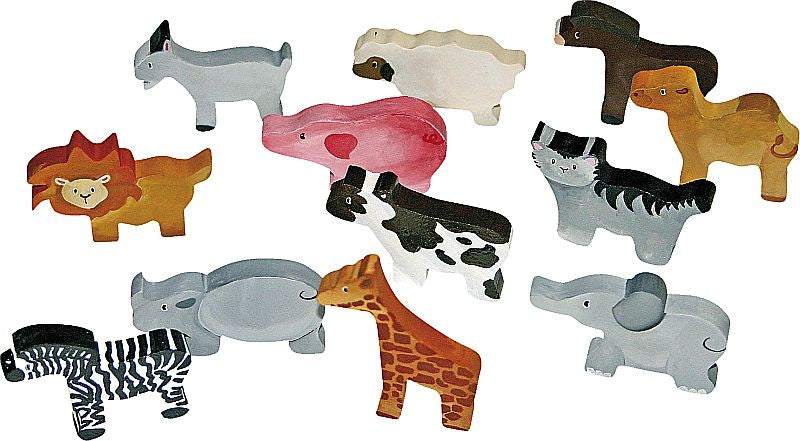 HolzfigurenTiere 12 Motive