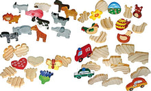 Holzfiguren Fahrzeuge 12 Stück