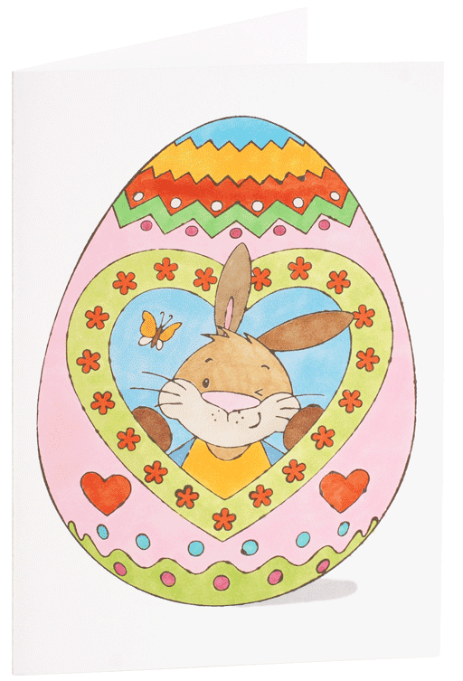 Mega stamp Easter bunny