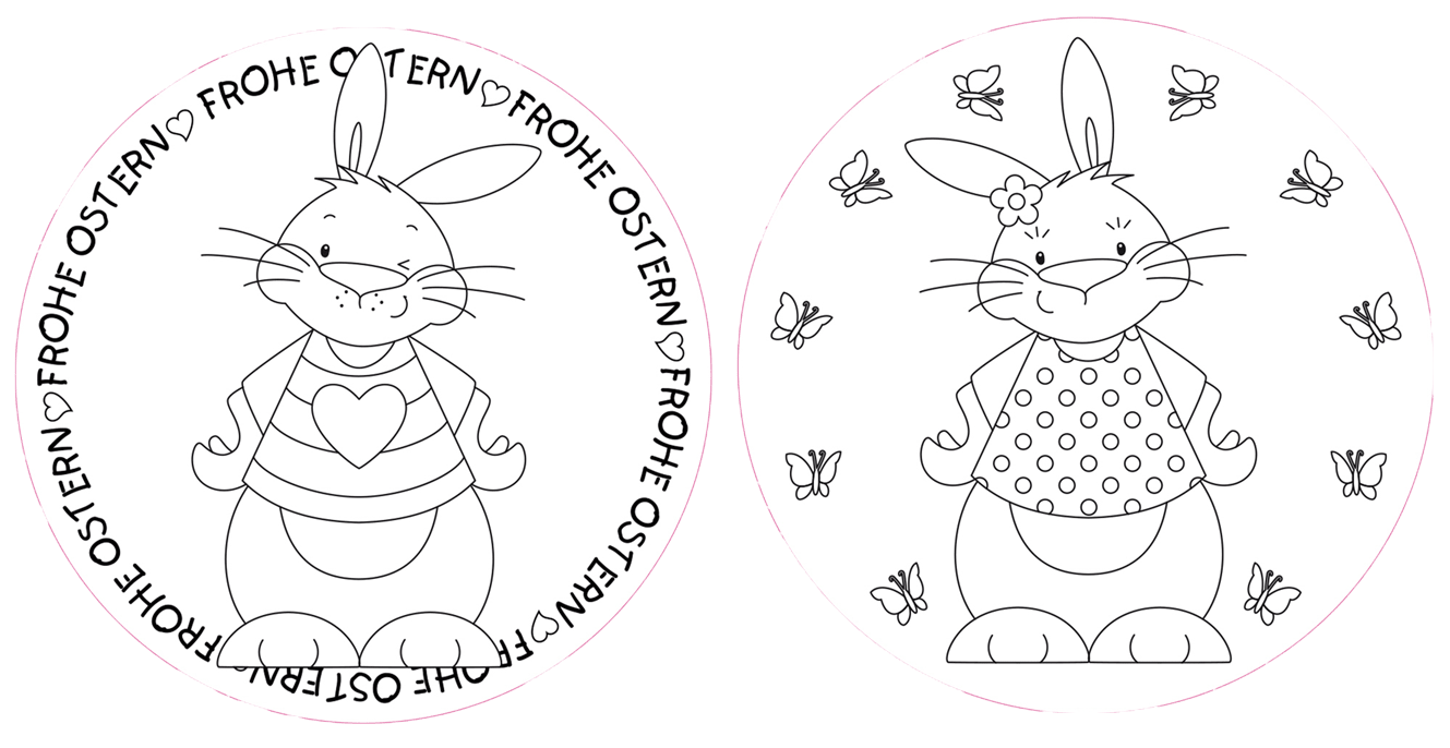 Hasenstempel 2er Set