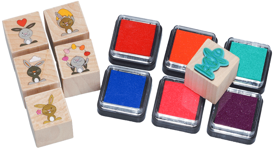 Easter stamp set, 15 pieces.