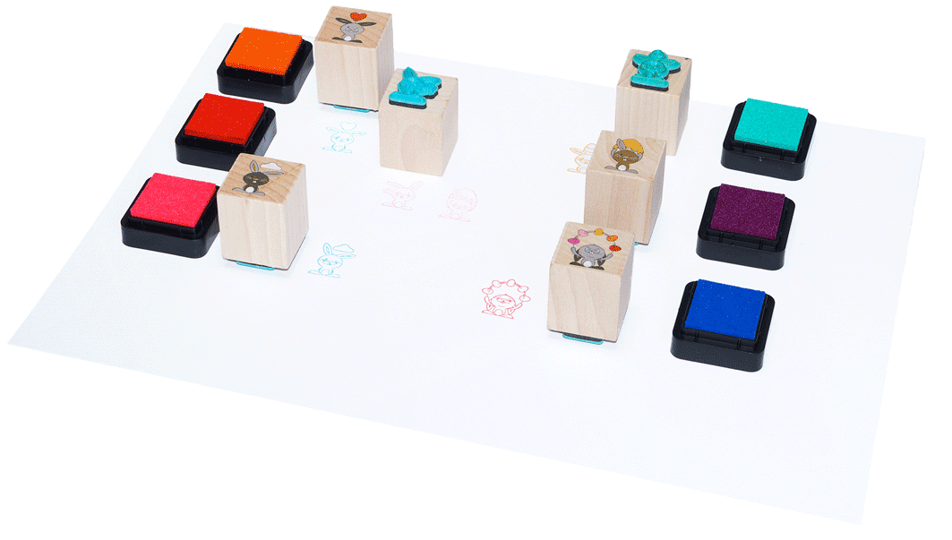 Easter stamp set, 15 pieces.