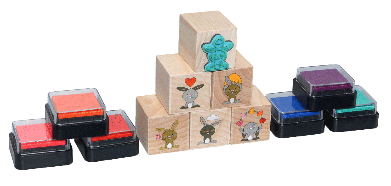 Easter stamp set, 15 pieces.