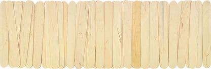 Bastelhölzer groß 50 Stück bunt oder natur