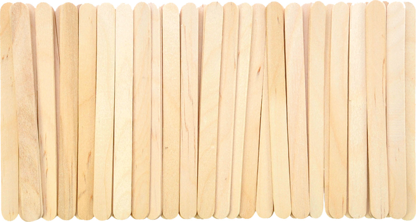 Bastelhölzer klein bunt oder natur