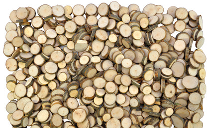 Birkenholzscheiben klein zwischen 1,5 und 5 cm Ø - 1kg