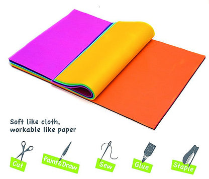 Deko-Stoff Bastelsortiment 270 Blatt 15 Farben gemischt