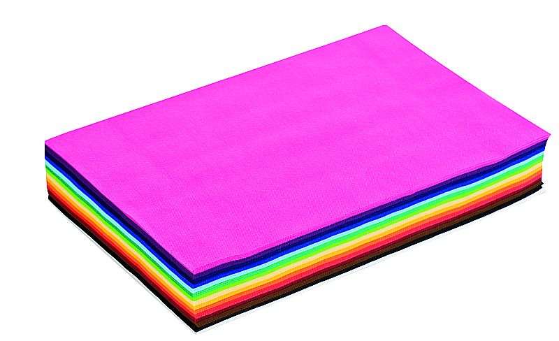 Deko-Stoff Bastelsortiment 270 Blatt 15 Farben gemischt