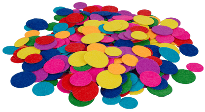 Felt stickers rainbow dots 360pcs.