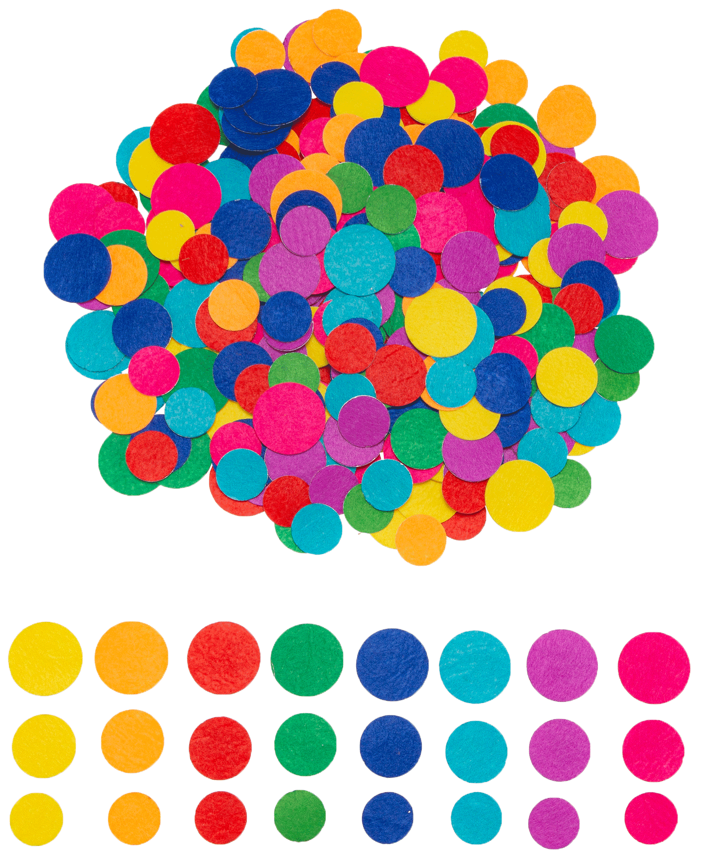 Felt stickers rainbow dots 360pcs.