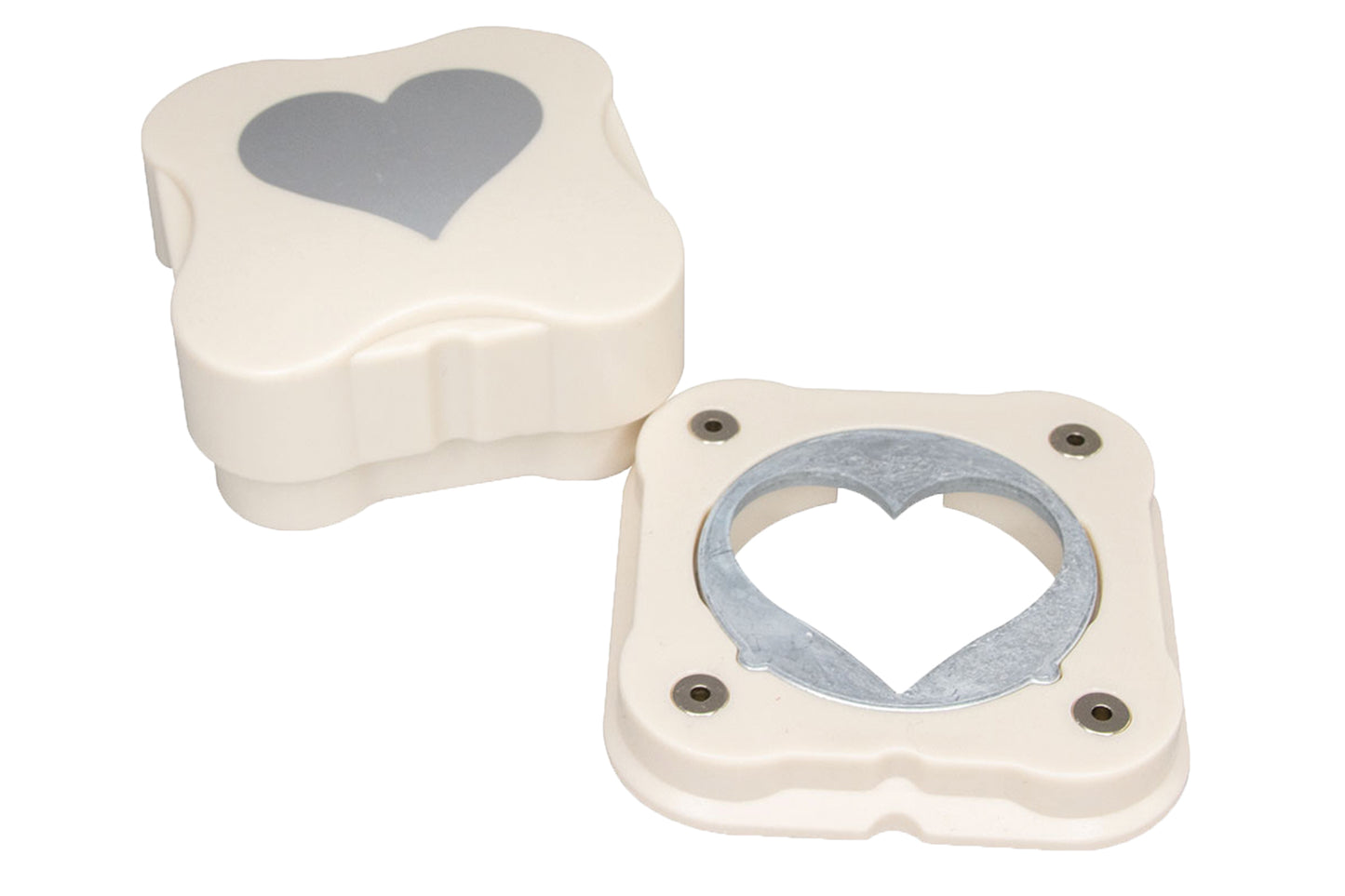 aimant à motif cœur perforé