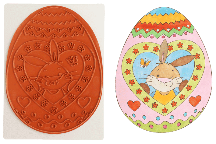 Mega stamp Easter bunny
