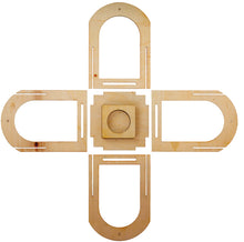 Laterne aus Holz, 5er Set