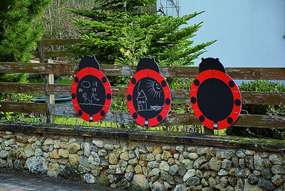 Marienkäfer Zauntafel 3er-Set