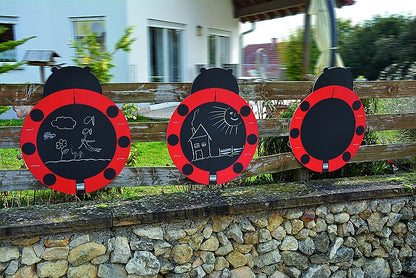 Marienkäfer Zauntafel 3er-Set