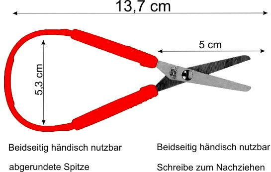 Schlaufen-Schere 13,5 cm, selbst öffnende Schere