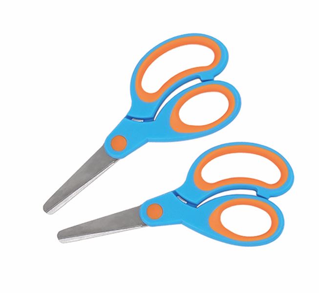Soft-grip scissors for left-handed users, set of 6